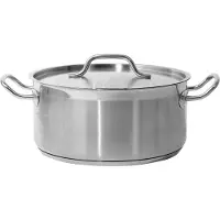 TRIZERATOP GARNEK NISKI Z POKRYWKĄ SS 28x13 8L