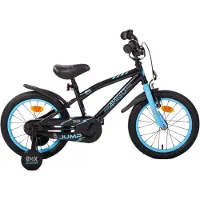 AMIGO Spiel + Freizeit GmbH Jongensfiets BMX Jump 16 Inch 25,5 cm Jongens Terugtraprem Zwart/Blauw
