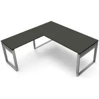 Theo Kerkmann Büromöbelfabrik GmbH & Co. KG Hoekbureau Workspace 180cm antraciet hoogte verst.