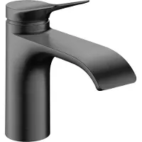 Hansgrohe VIVENIS wastafelkraan - model 80 - opbouw - geborsteld zwart chroom (zwart) 75015340