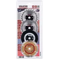 Kreator KRT090101 Set 4x Zaagblad Minicirkelzaag