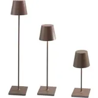 Zafferano Poldina XXL stro lamp - oplaadbaar + verstelbaar - bruin