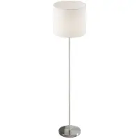 LINDBY Vloerlampe , Everly, Wit, Woonkamer, Stof, Modern