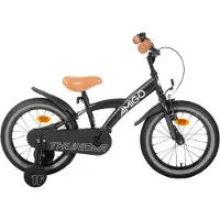 AMIGO Spiel + Freizeit GmbH Jongensfiets Thunder 16 Inch 23,5 cm Jongens Terugtraprem Zwart/Wit