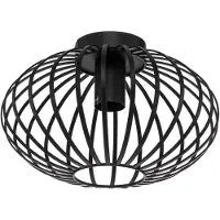 LINDBY Maivi plafondlamp, zwart, 30 cm, ijzer, kooi