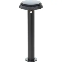 Brilliant Alvero - Buiten sokkellamp - Hoogte 50 cm - LED 4W - Solar - 500 lm - 3000K - IP44 - Sensor - Zwart