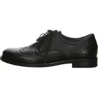 Waldlaufer Veterschoen 'Schnürschuh Herren 319007-149-001 Echtleder in schwarz' zwart