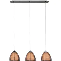 Brilliant Eetkamer hanglamp Relax 3-lichts
