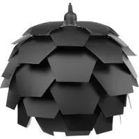 Beliani SEGRE - Hanglamp - Zwart - Synthetisch materiaal