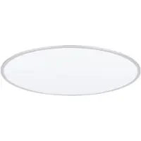 LINDBY LED-plafondlamp Narima, alu / grijs / zink, Keuken, Kunststof, Modern, LED plafondlamp