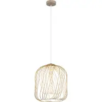 Globo Lighting Hanglamp Dichti zand bruin Ø 35cm