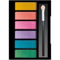 Clementoni crazy chic oogschaduwpalet tropical vibe, 6 kleuren
