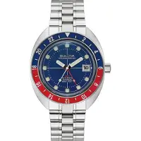 Bulova Oceanographer Heren Zilveren Horloge 96B405