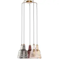 LINDBY Hanglampe , Belarion, dimbare, Meerkleurig, Woonkamer, Glas, Vintage / Retro