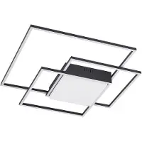 LINDBY Plafondlamp , Nelinka, Zwart, Woonkamer, Metaal, Modern
