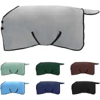 vidaXL Paardendeken Volledig Lichtgrijs en Roze 115 cm Polyester