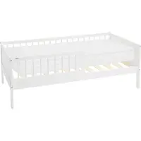 ML-Design Kinderbed 80x160 cm met matras, lattenbodem en veiligheidskanten in wit