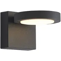 LUCANDE LED-wandlamp buiten Belna, zwart, Aluminium, Modern, LED wandlamp buiten
