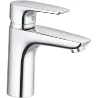 Kludi Pure&Solid wastafelmengkraan, éénhendelbediening, 100 DN15, zonder afvoerputje, 1 stuk.