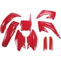 Ufo Honda Cr 125/250 2004-2004 Hokit102f-070 Fork Protectors & Plastic Set