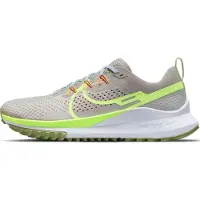 Nike React Pegasus Trail 4, Trailrunningschoenen voor heren, 47, Light Iron Ore/Cobblestone/Football Grey/Volt