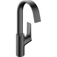 Hansgrohe Vivenis ééngreeps wastafelmengkraan 210 met draaibare uitloop en trekwaste Brushed Black Chrome
