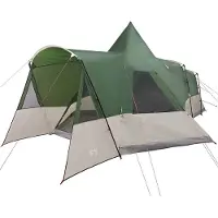 vidaXL Teepee Tent voor 8 Personen met dak Groen 720 x 465 x 295 cm