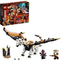 LEGO 71718 NINJAGO WUS: Gevaarlijke draak speelset met de minifiguren Master Wu en Gleck