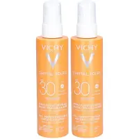 VICHY Capital Soleil Cell Protect Fluïde Spray Spf30 Zonnebrand | voor lichaam en gezicht 2x200 ml Spray