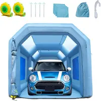 OEM VEVOR Opblaasbare tent, 6x3x2,5 meter, spuitcabine voor auto's, tent voor spuitwerk