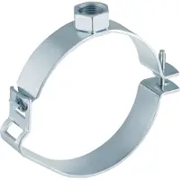 Geberit GEB tweedelige beugel, staal, blank, uitw buisdiam 90mm, el verz