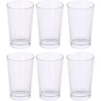 Alpina Waterglazen Set 6 Stuks – Drinkglazen - Waterglas – Glazen Set Transparant Vaatwasserbestendig - Glas 220 ml