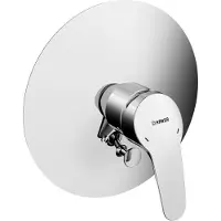Hansa HA: Complete set voor eenhendelmengkraan voor bad/douche, HANSAMIX, 0184, ronde rozet, chroom, 1 stuk.