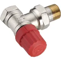 Danfoss thermostaatkraanventiel, 1/2 inch, hoekmodel
