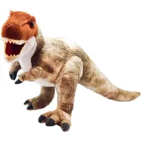 Wild republic knuffel Dinosauria T-Rex 43 cm pluche bruin