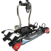 Twinny load Fietsdrager e-Carrier II – Max 2 elektrische fietsen – Maximaal 60 kg - Kantelbaar – Drager & fietsen afsluitbaar – 13 polige stekker - Typegoedkeur RDW E4-26R