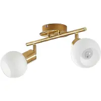 LINDBY Plafondlamp , ELAINA, dimbare, Goud / Messing, Woonkamer, Metaal, Modern
