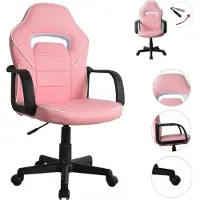 Vdd - Roze Gamingstoel in hoogte verstelbaar - 102-112x57x45cm