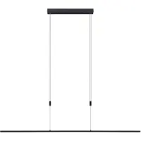 LUCANDE Hanglamp Stakato, dimbaar, zwart, Woon-/ Eetkamer, metaal, Modern