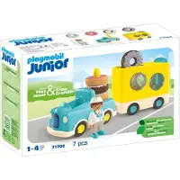 Playmobil Junior - Verrückt Donut Truck - 71702 - 7 Teile - - One Size - Spielzeug