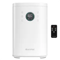 Auronic Luchtbevochtiger - 4 Liter - 40m2 - Geschikt voor Woonkamer, Kantoor, Slaapkamer, Babykamer en Meer - Met Aromatherapie - BPA-Vrij - Wit