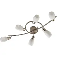 LINDBY Plafondlamp , Arda, dimbare, Metallic, Woonkamer, Glas, Modern