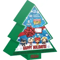 Funko POP! DC Comics Holiday 2022 Pocket POP! Vinyl miniatuurfiguren, kerstthema, set van 4 cm, speciale editie