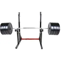 Gorilla Sports Multi Squat met 167 kg olympische halterset
