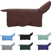 vidaXL Paardendeken Volledig Donkerbruin 135 cm Polyester