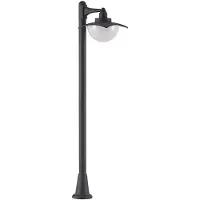 LINDBY Tuinpadverlichting Elinda, dimbaar, zwart, Aluminium, Landelijk, Tuinpad verlichting