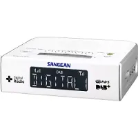 Sangean DCR-89+ Wekkerradio DAB+, VHF (FM) AUX Wit