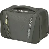 American Tourister Wanderlite Wash Bag - Uitbreidbaar 5/8 liter - 20x26x15/18 cm - dark khaki toilettas