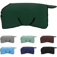 vidaXL Paardendeken Donkergroen 105 cm Polyester Fleece