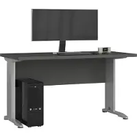 Akord Bureau BM-135 / Computerbureau / Computer Tafel / Vrijstaand Bureautafel met Metalen Poten / Grafietgrijs / 135 x 76 x 60 cm